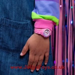 Time-Teaching Pink Heart Watch